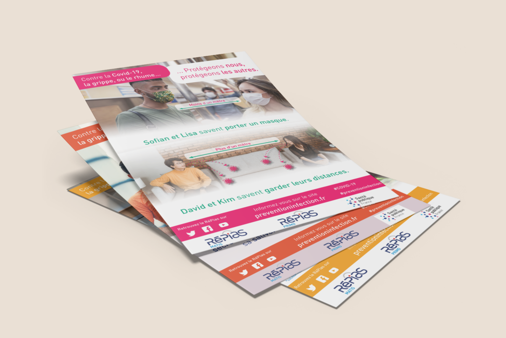 montage affiches covid